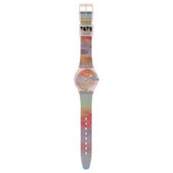NWT Swatch x Tate Gallery Collection Watch TURNER'S SCARLET SUNSET Unisex - Picture 7 of 9